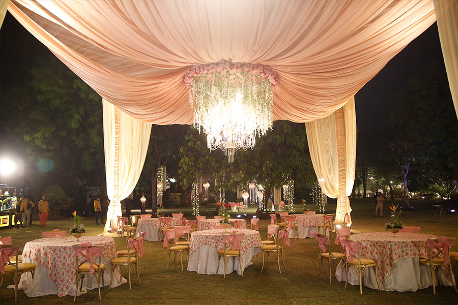 Shagun Farms lawn for wedding