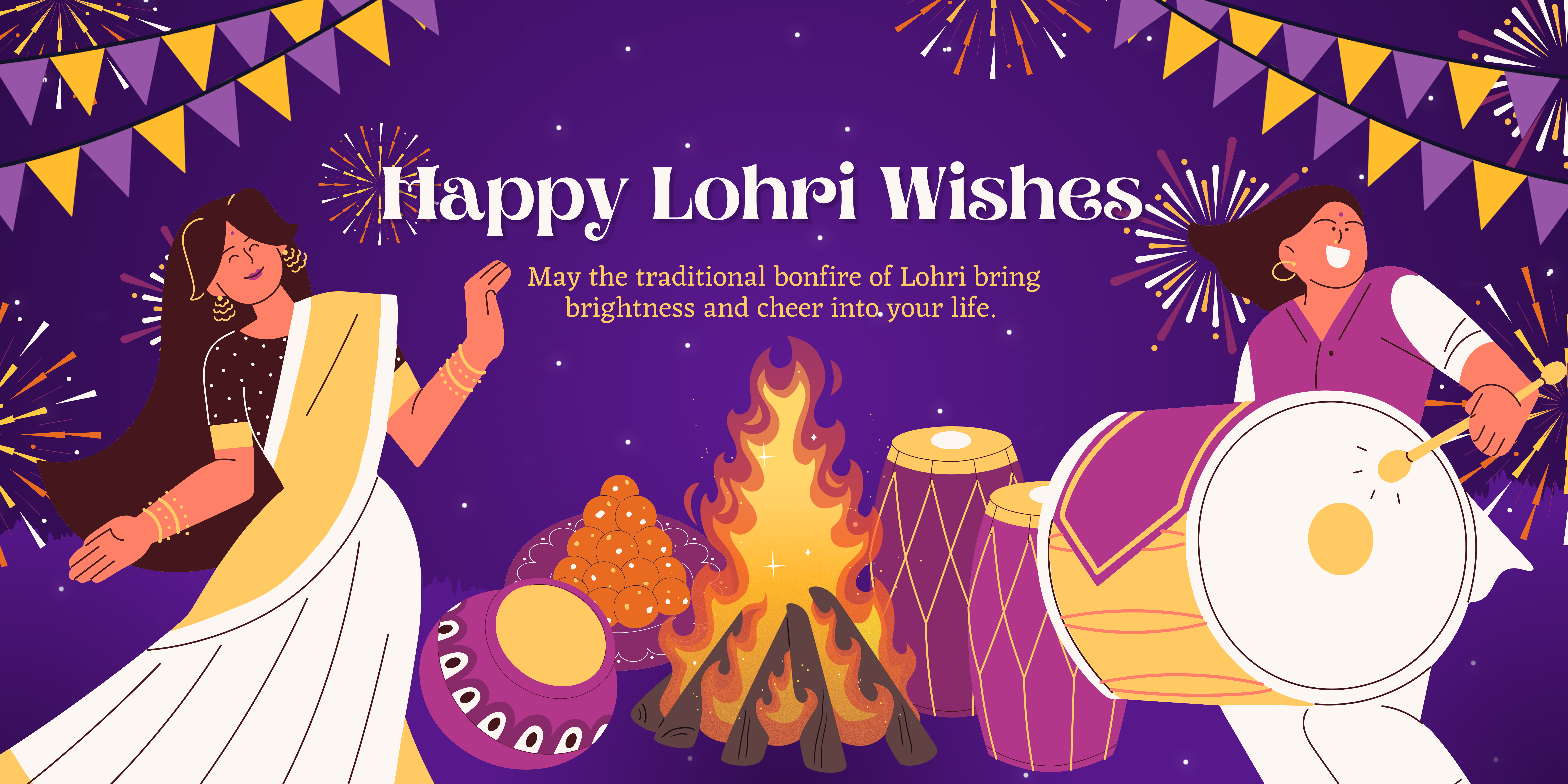 Top Lohri 2025 Wishes in Punjabi, Hindi & English: Trendy Greetings to Share