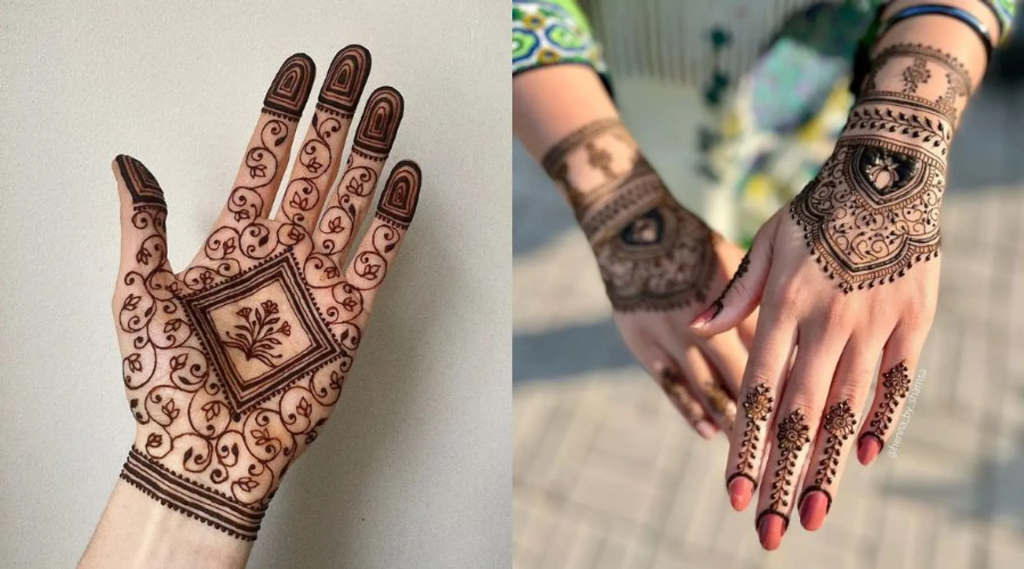 Paisleys Simple Arabic Mehndi Design