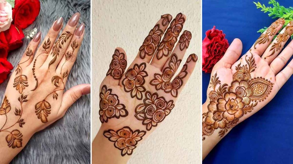 Floral Simple Arabic Mehndi Design