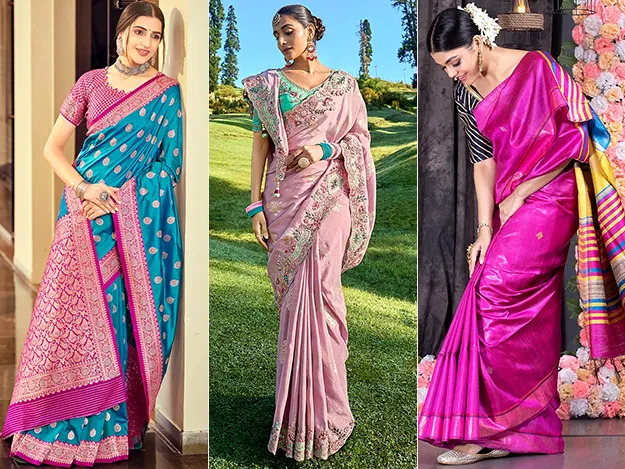 Aerial Shot Posture In Saree