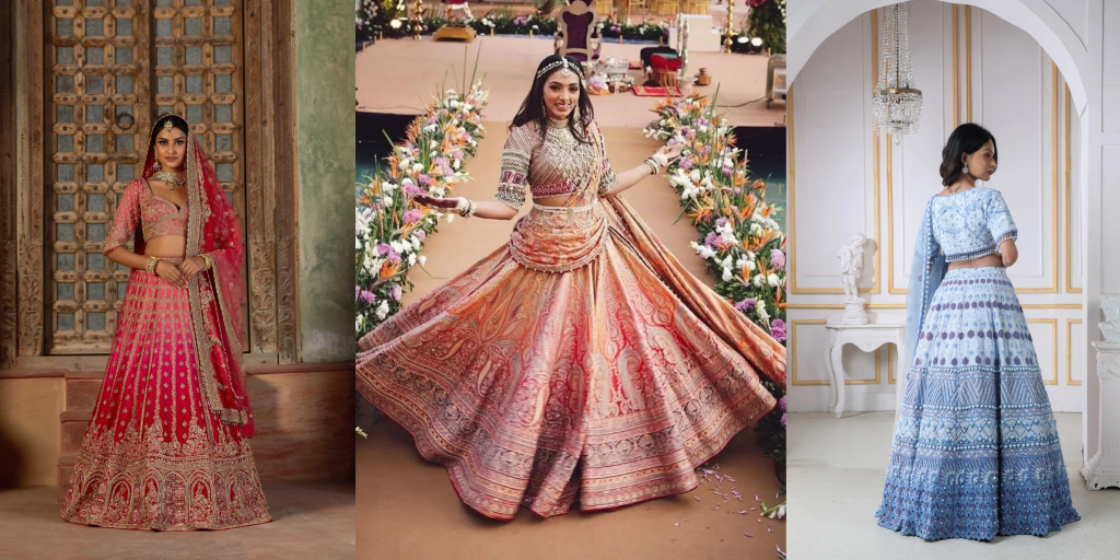 Ombre Lehenga