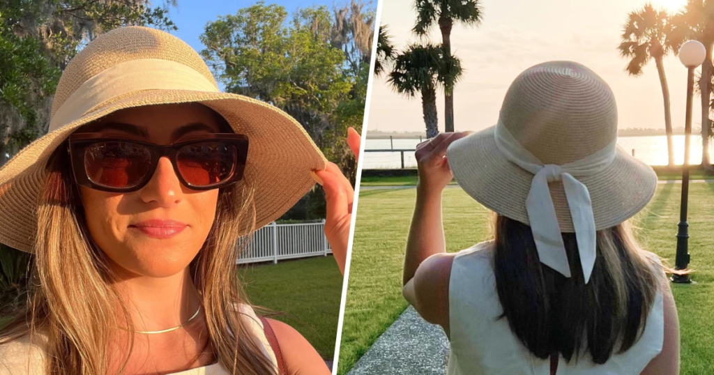 Accessorize with Oversized Sunglasses and Wide-Brim Hats for pool party