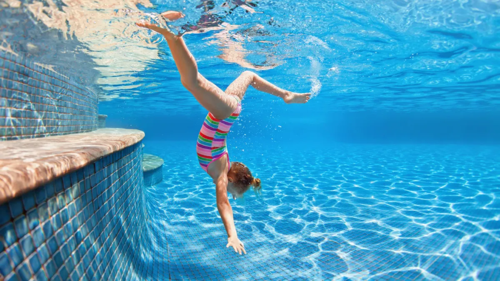 Underwater Handstand Contest: Balance and Skill